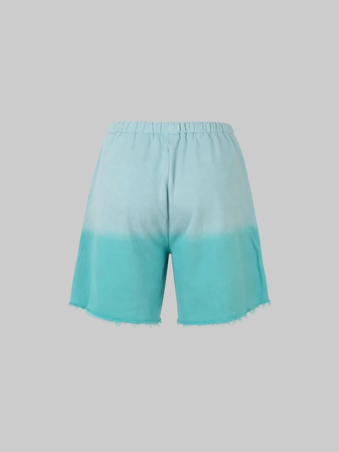 Hoodie Shorts (Turquoise Fade)