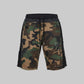 PATCHWORK DENIM SHORTS (Black)