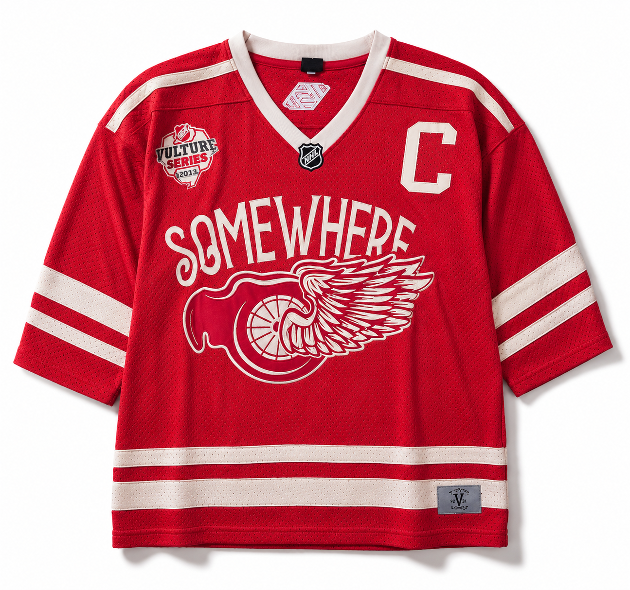 SIA "SIA WINGS " RED/TAN BOX CUT HOCKEY JERSEY (BACK2SCHOOL)