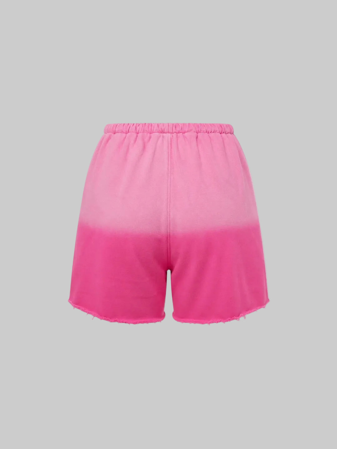 Hoodie Shorts (Pink Fade)