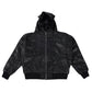 ALIEN LEATHER HOODIE (ALLBLACK)