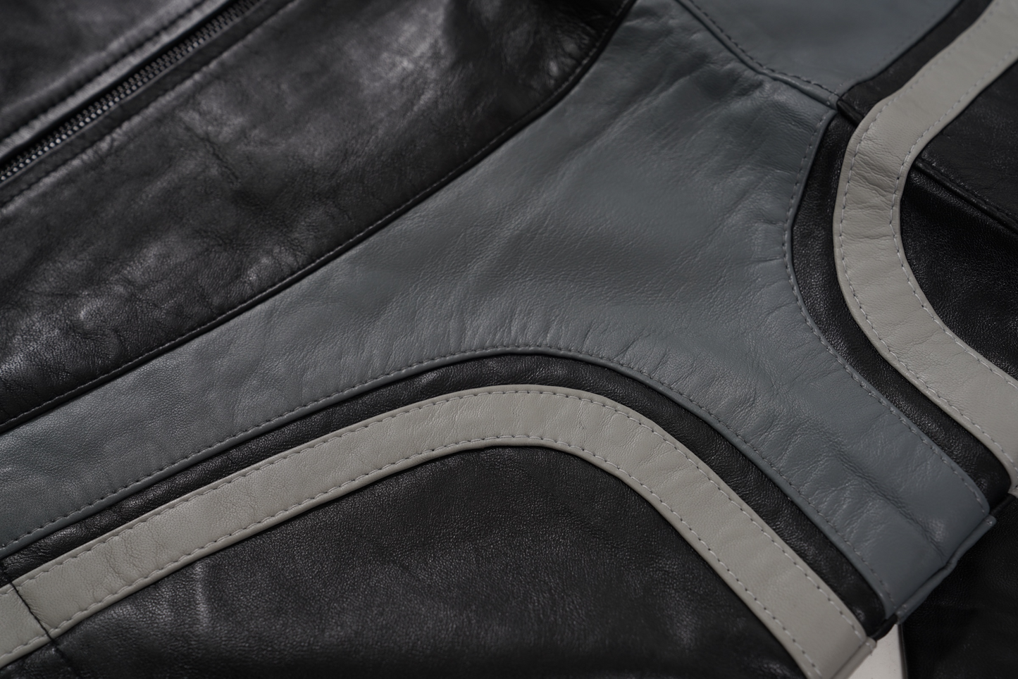 LEATHER TRACK HOODIE (Shadow)