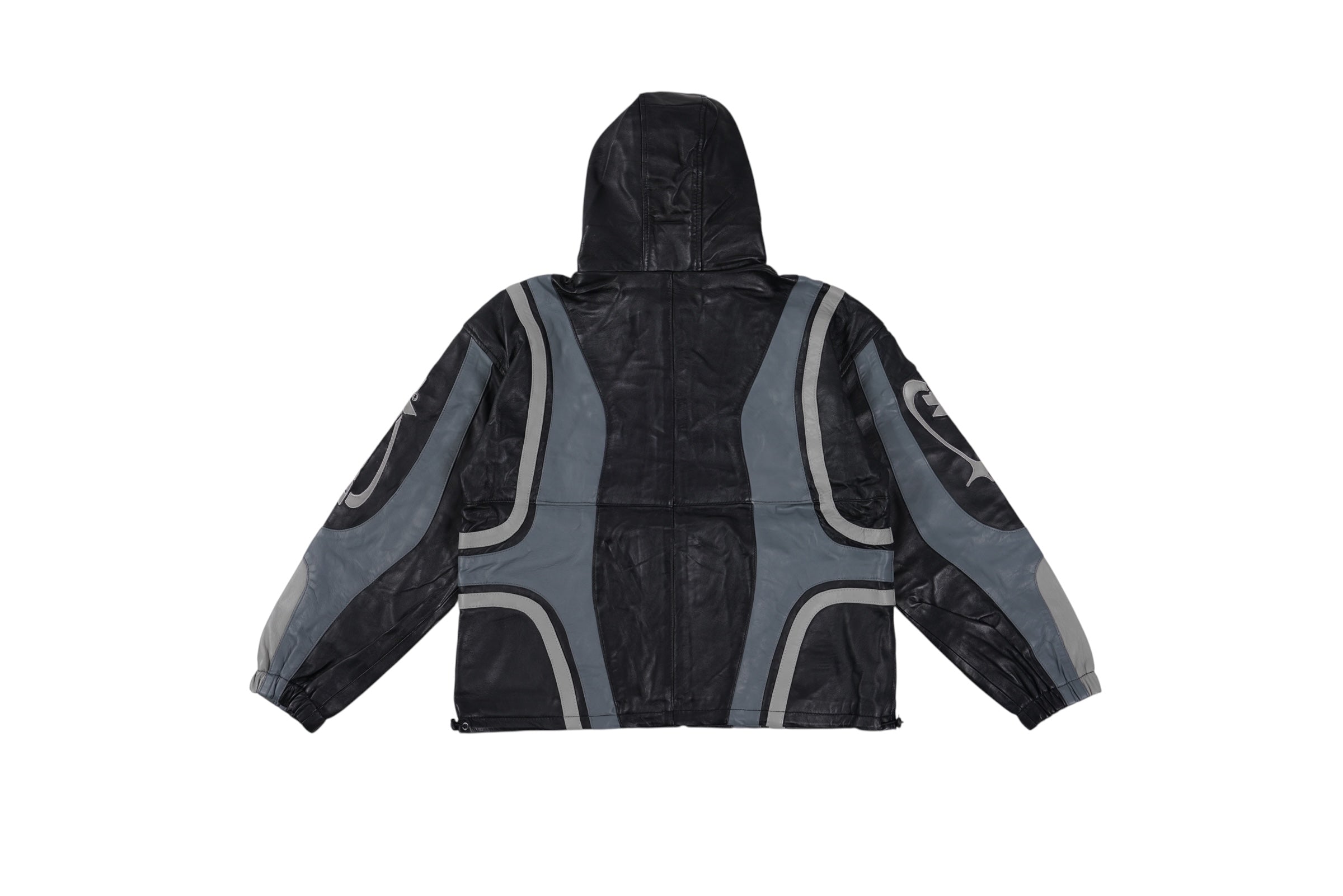 LEATHER TRACK HOODIE (Shadow)