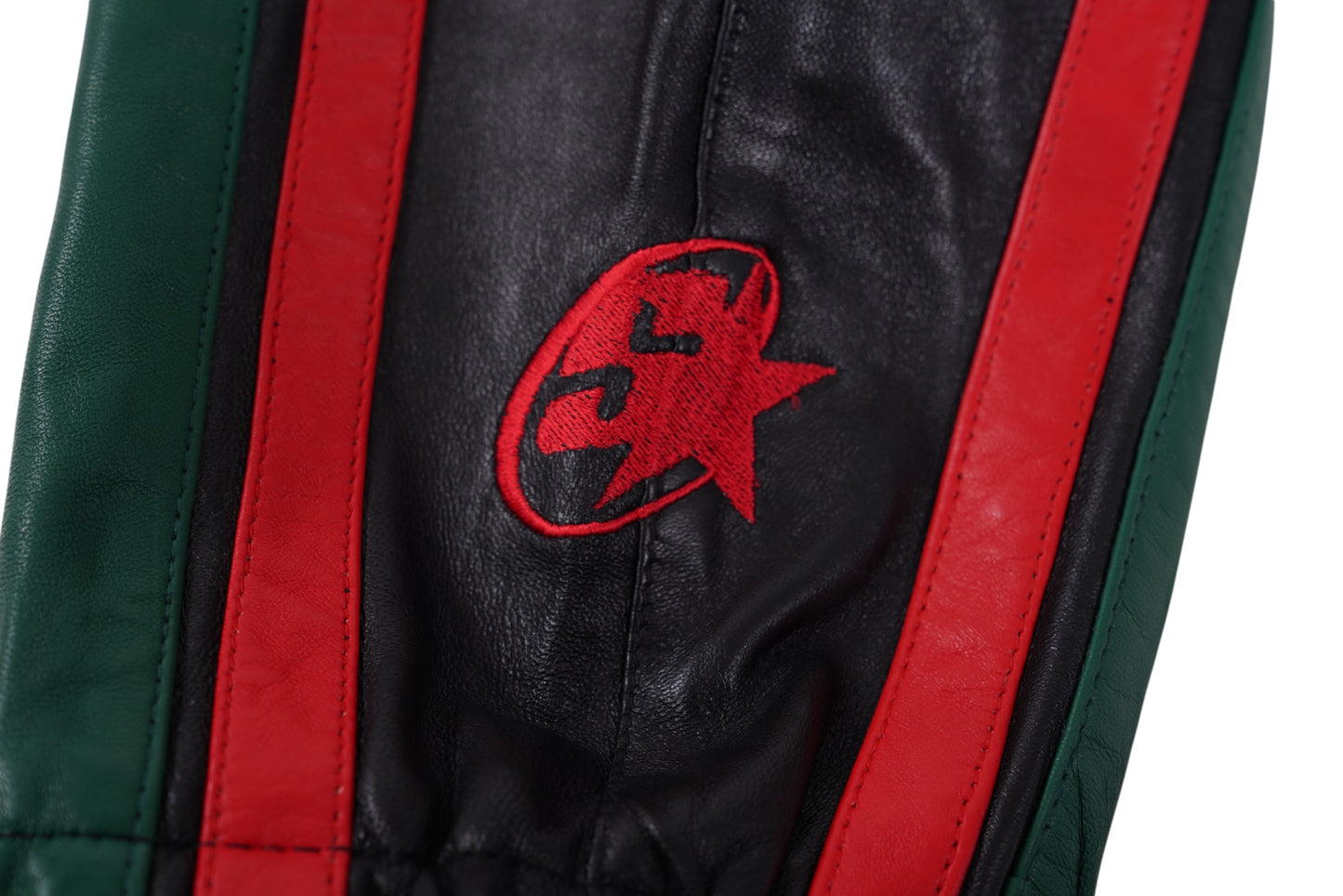 LEATHER TRACK PANTS (RBG)