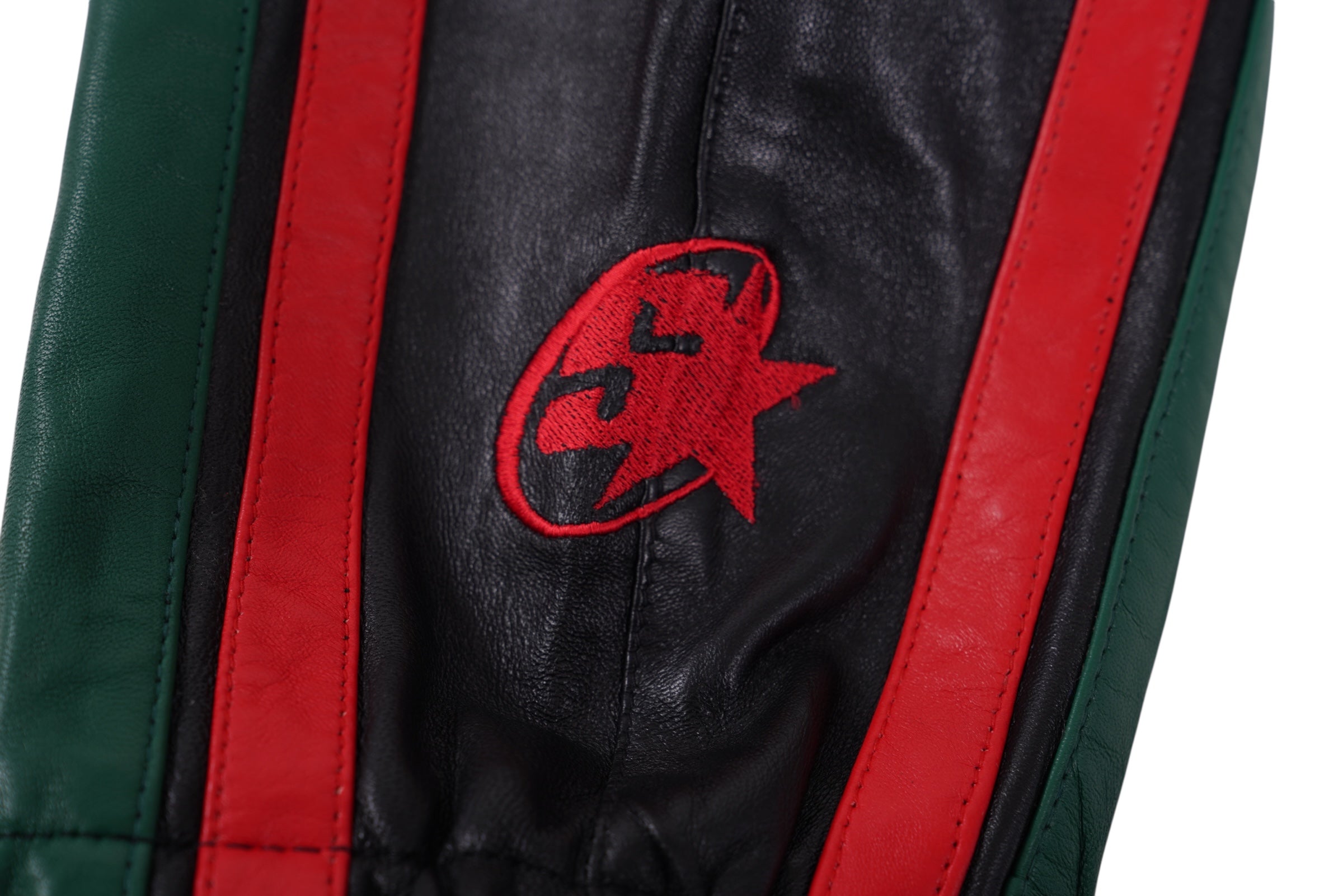 LEATHER TRACK PANTS (RBG)