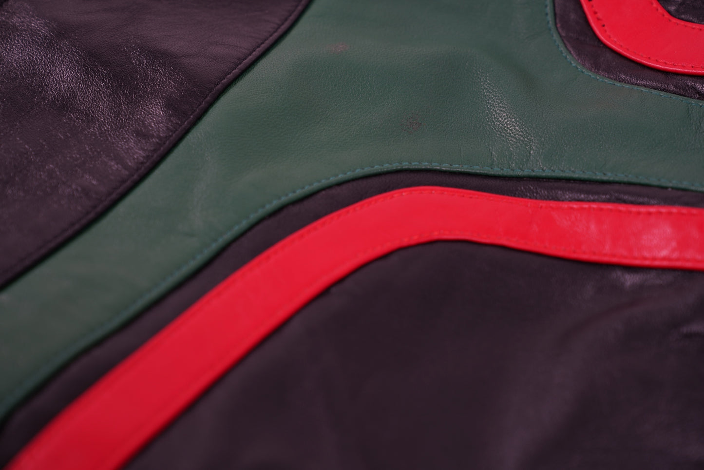 LEATHER TRACK HOODIE (RBG)