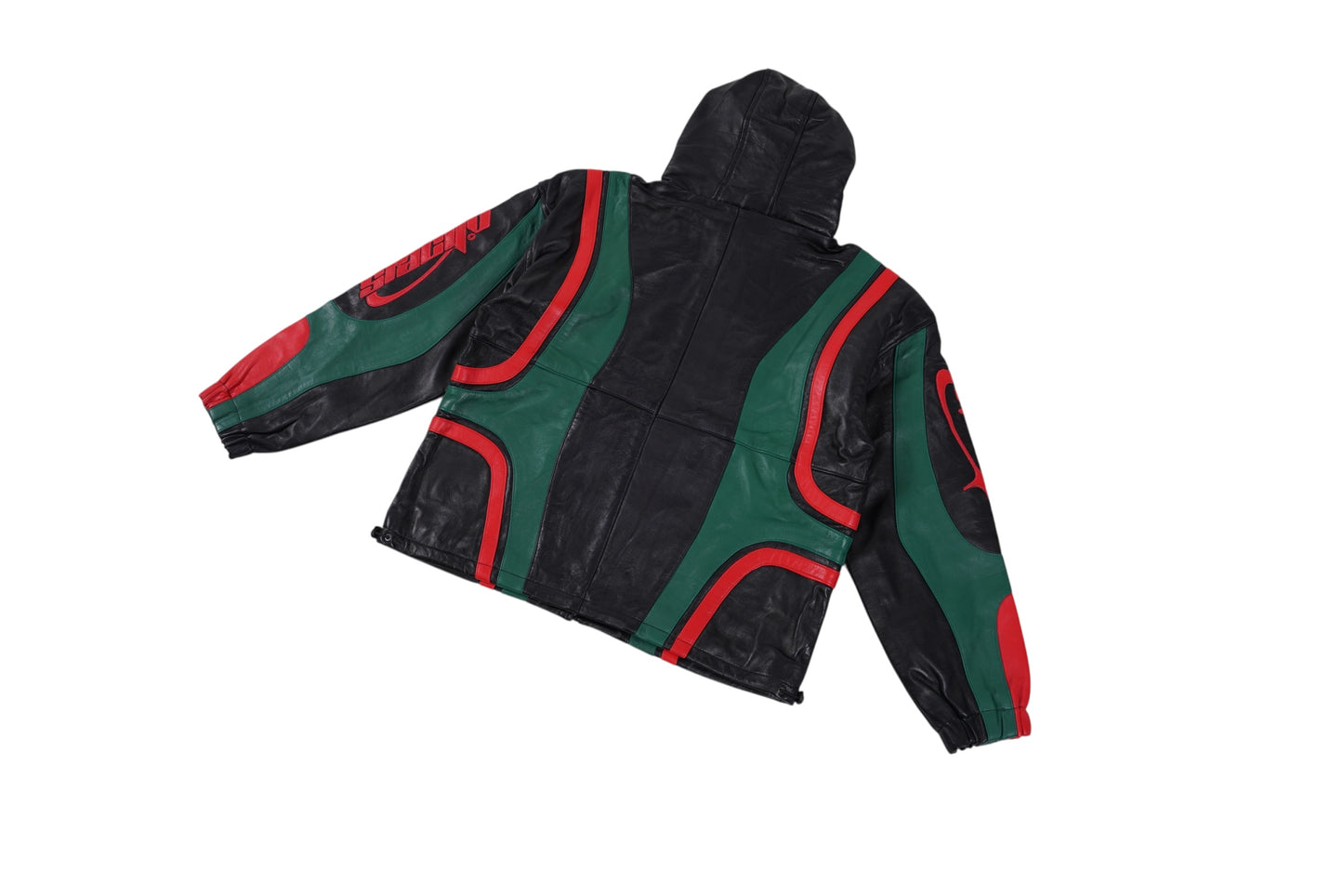LEATHER TRACK HOODIE (RBG)