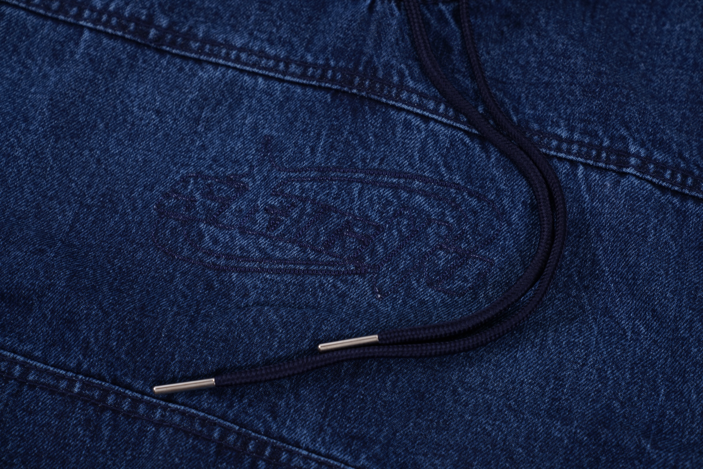 Denim Hoodie (Dark Blue)