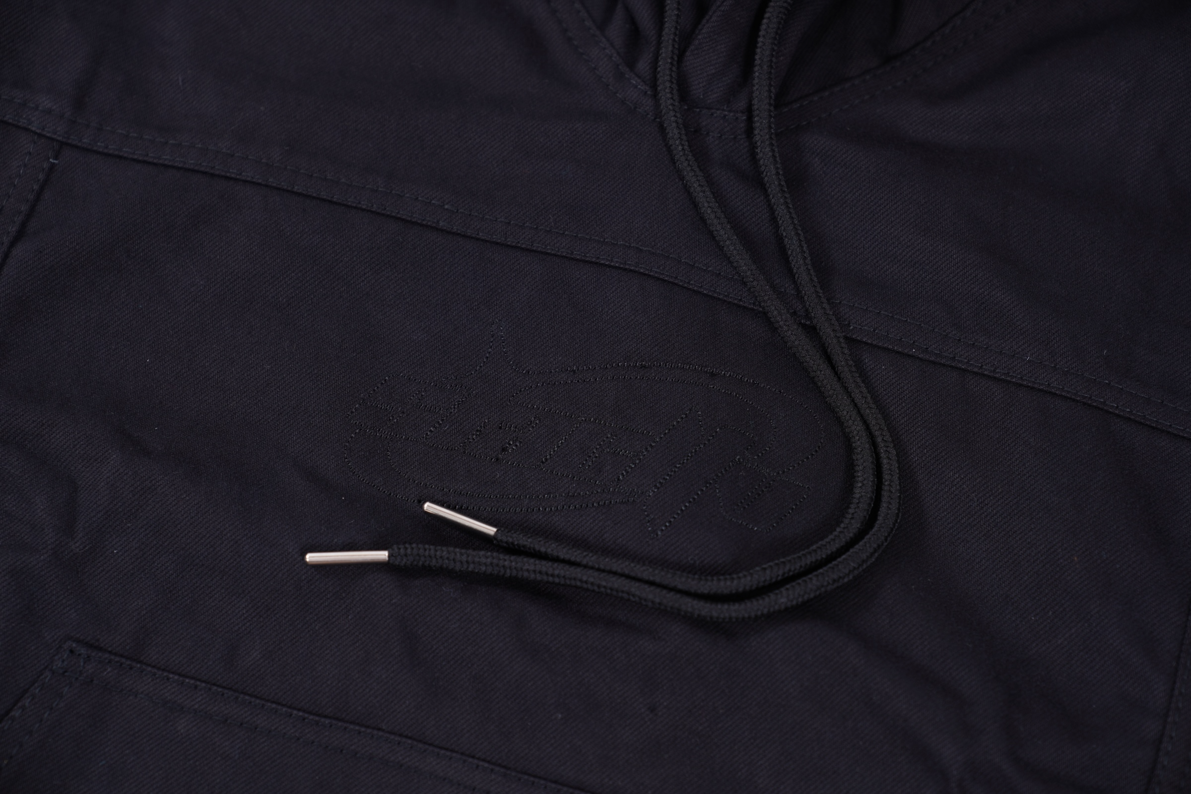 Denim Hoodie (Black)