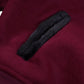 SIA HER Cropped Fur Varsity Jacket (Maroon)