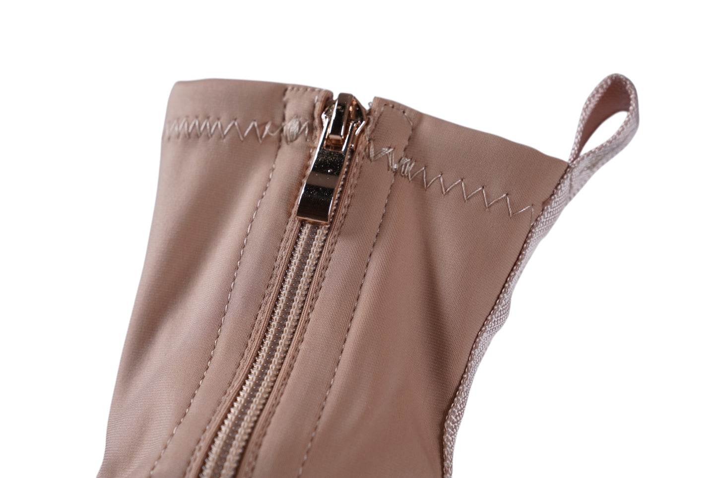 SIA HER NEOPRENE PEEP TOE BOOTIES (Beige)