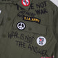 LOVE NOT WAR BUTTON UP (Olive)