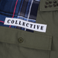 LOVE NOT WAR BUTTON UP (Olive)