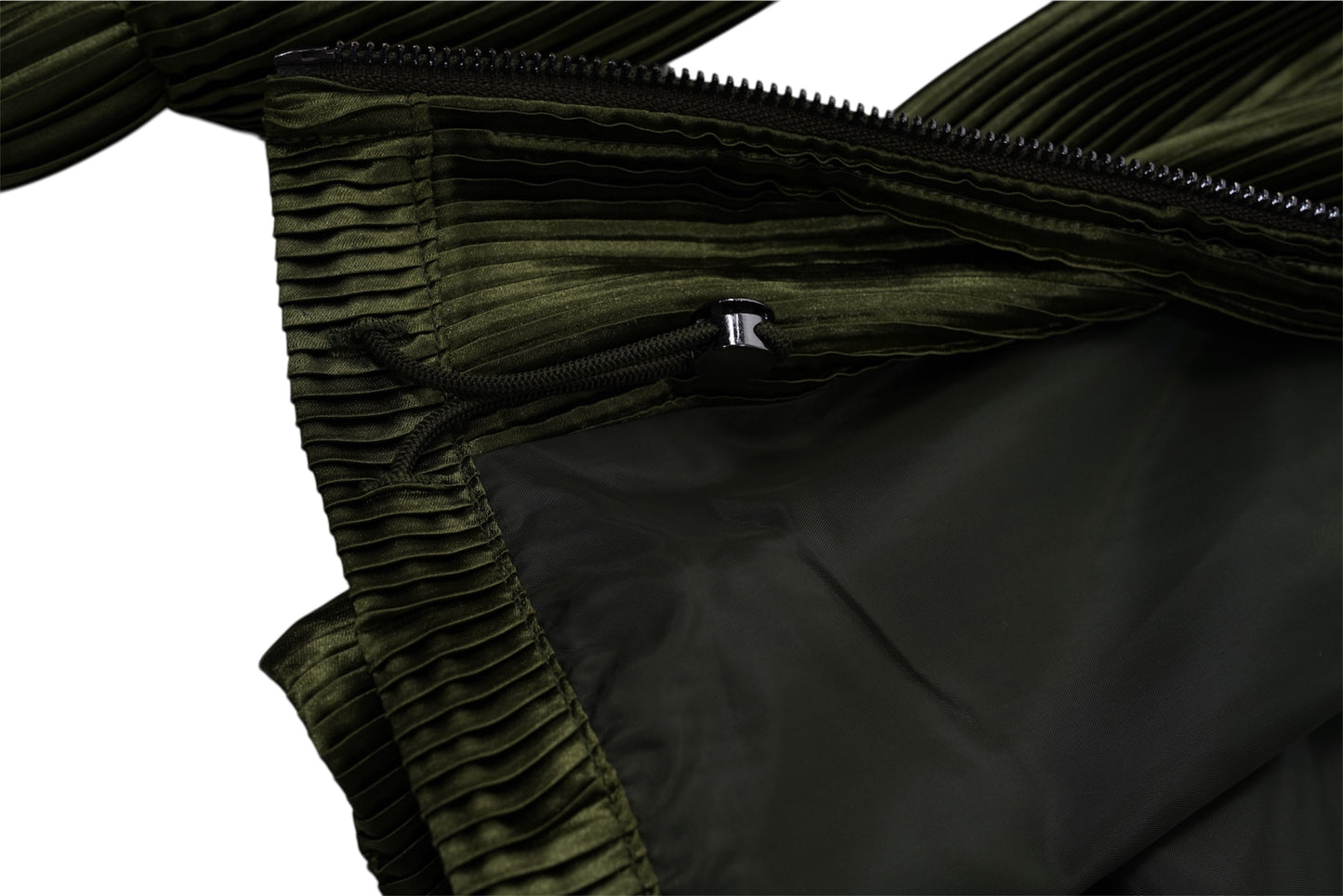SIA HER RELAXED PLISSE JACKET (OLIVE)