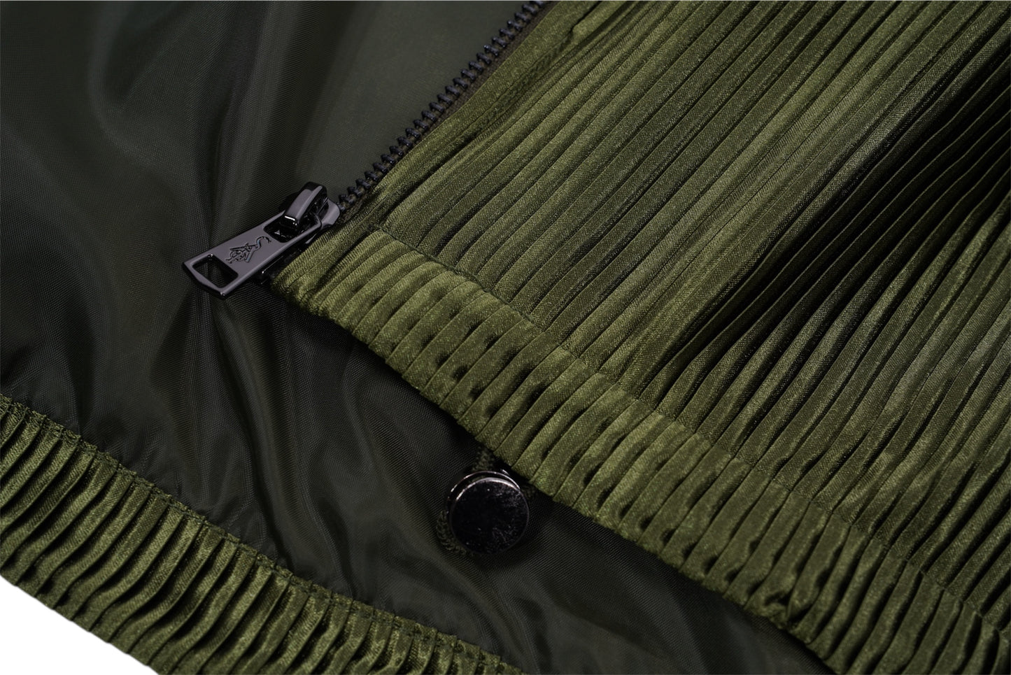 SIA HER RELAXED PLISSE JACKET (OLIVE)
