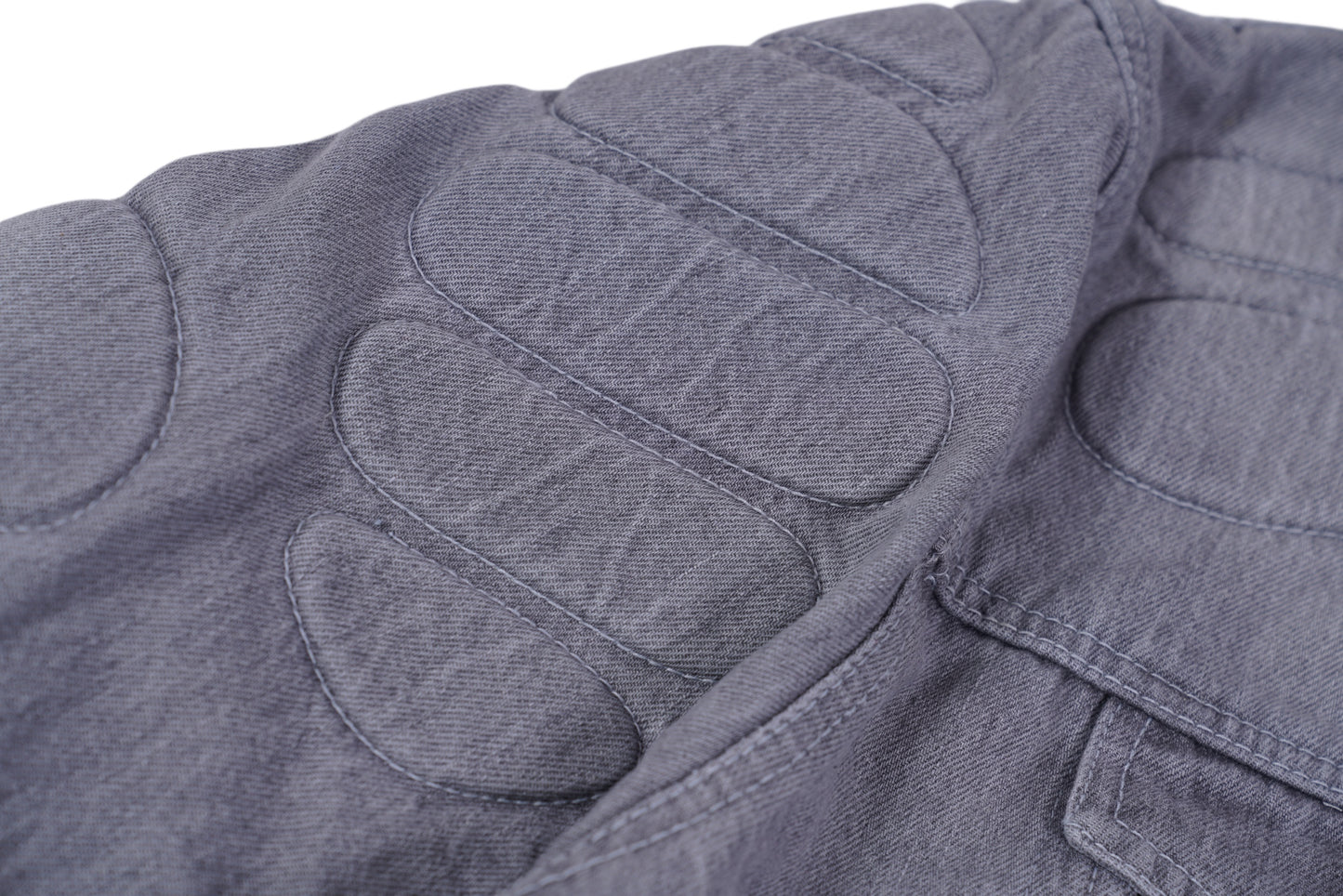 MOTO DENIM JACKET (Grey)