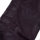 LEATHER MOTO PADDED PANTS (BURGUNDY)