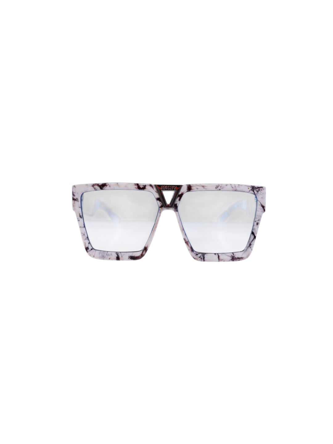 CUBAN CHAIN GLASSES (White Marble)