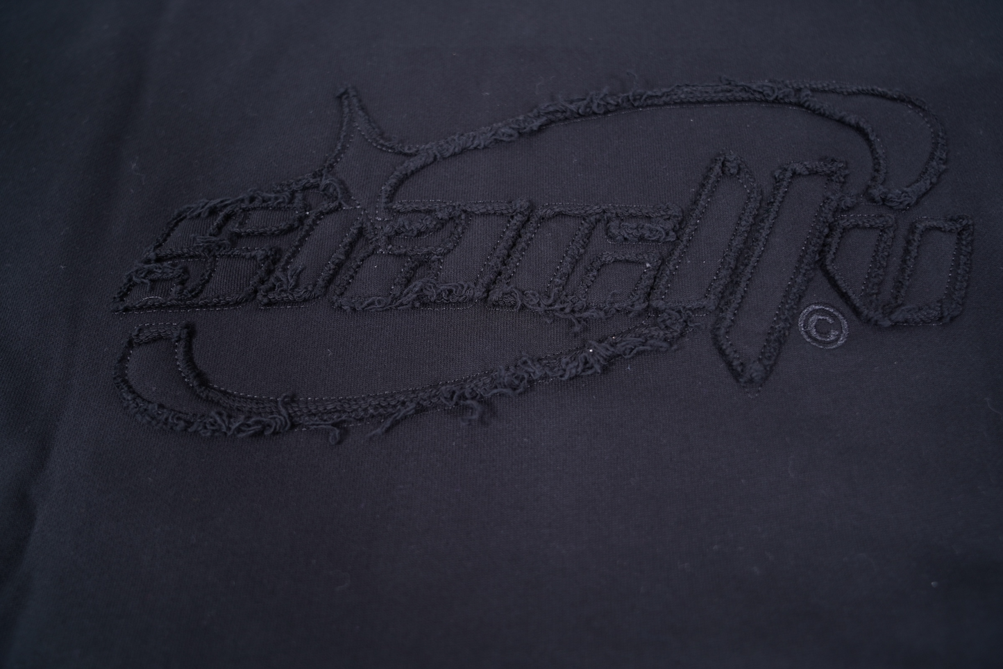 Distressed Relaxed Hoodie (black)