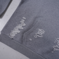 Distressed Relaxed Hoodie (Gray)