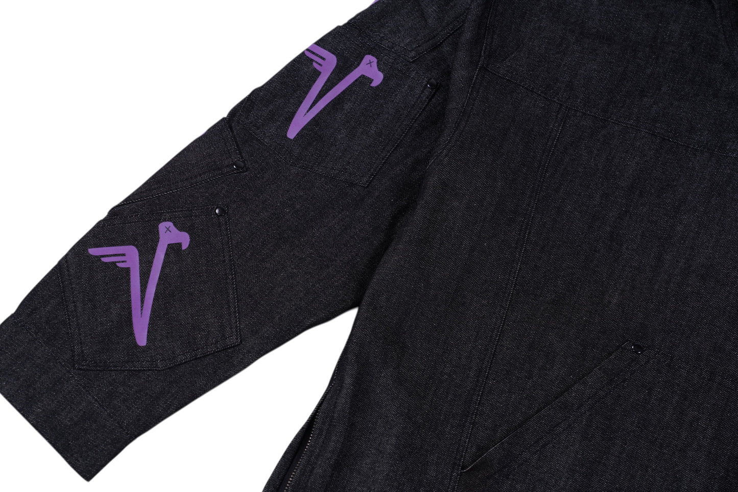 SIAVISU DENIM HOODIE (Black)