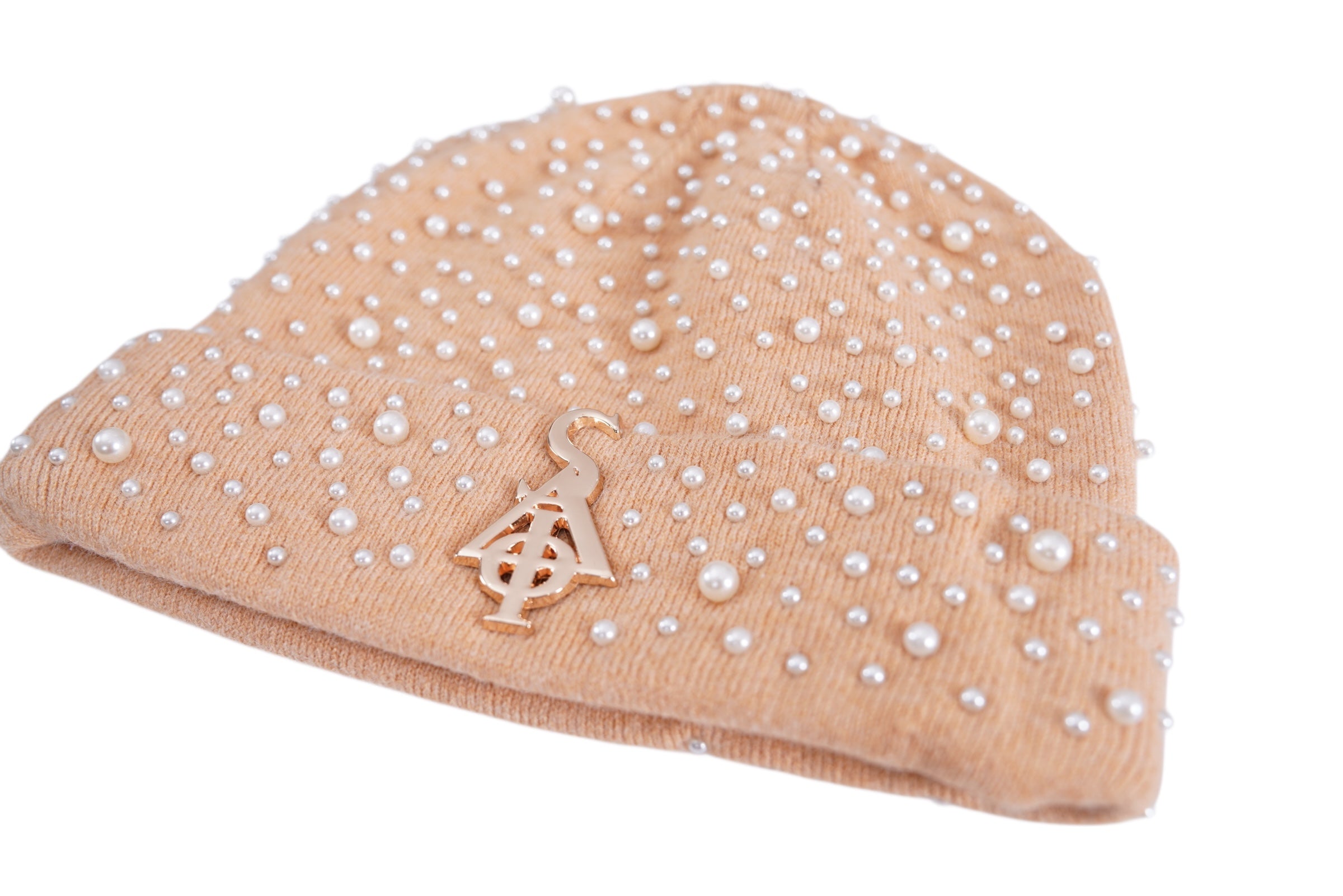 STREET CROWN PEARL BEANIE (CAMEL)