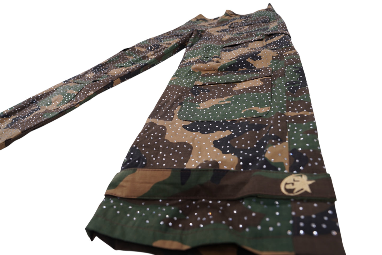 SIA HER DIAMOND DUTY CAMO CARGO PANTS