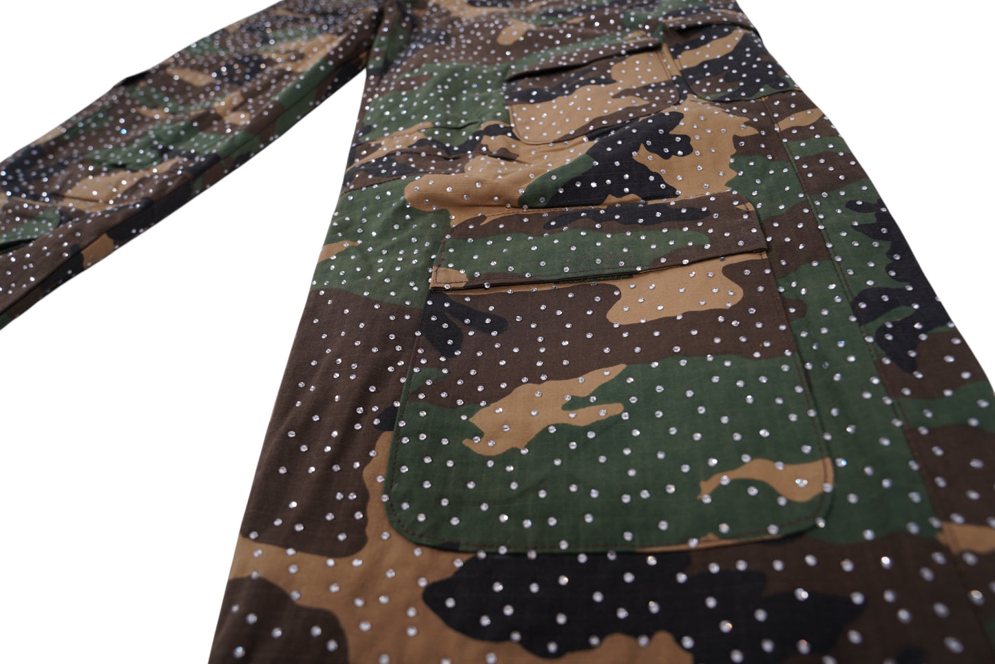 SIA HER DIAMOND DUTY CAMO CARGO PANTS
