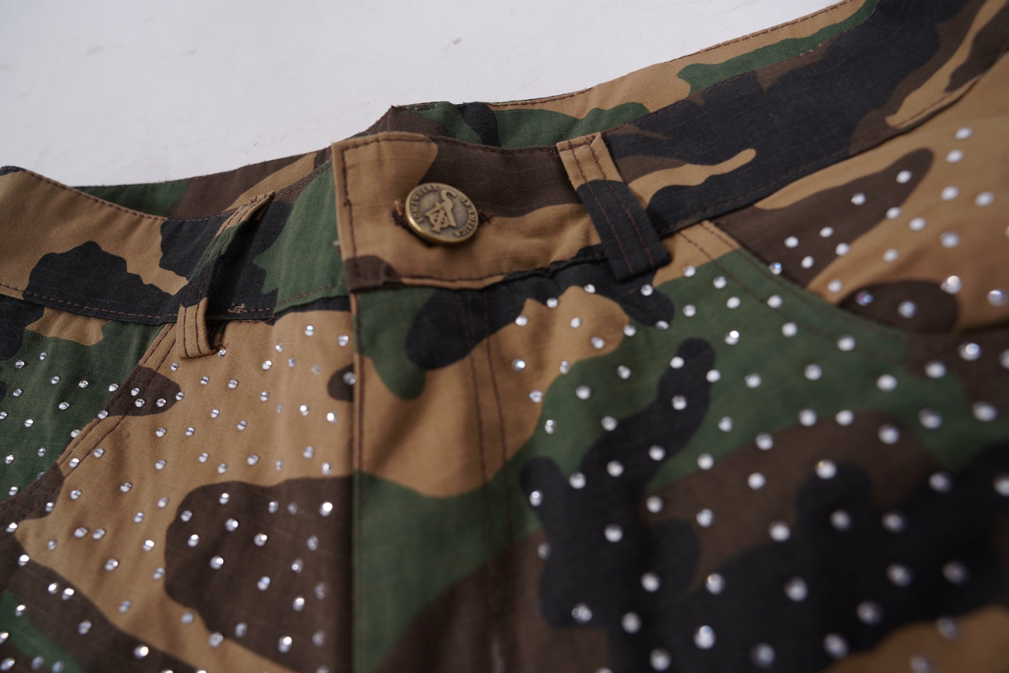 SIA HER DIAMOND DUTY CAMO CARGO PANTS