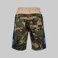 PATCHWORK DENIM SHORTS (Blue)