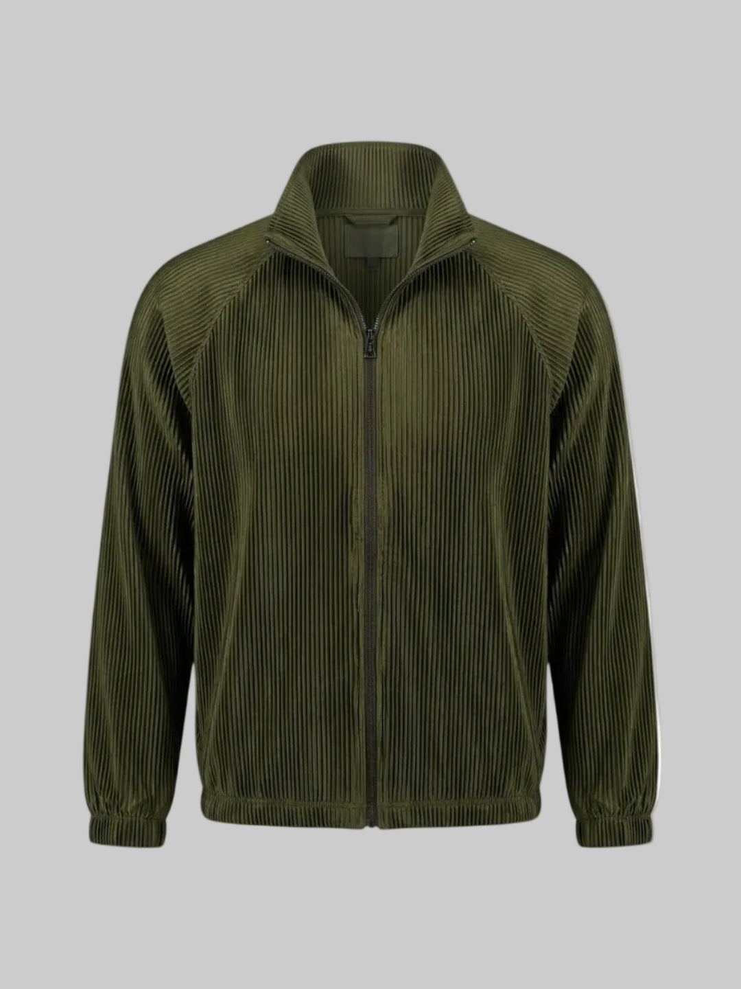 SIA HER RELAXED PLISSE JACKET (OLIVE)