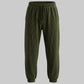 SIA HER RELAXED PLISSE DRAWSTRING PANTS (OLIVE)