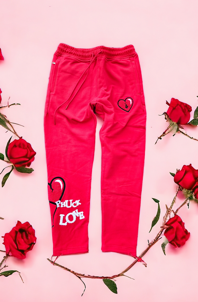 
                  
                    Load image into Gallery viewer, SIA &amp;quot;RED&amp;quot; PHUCK LOVE SWEATPANTS
                  
                