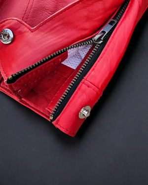 
                  
                    Load image into Gallery viewer, SIA &amp;quot;UPSIDE-DOWN&amp;quot; RED LEATHER PANTS
                  
                