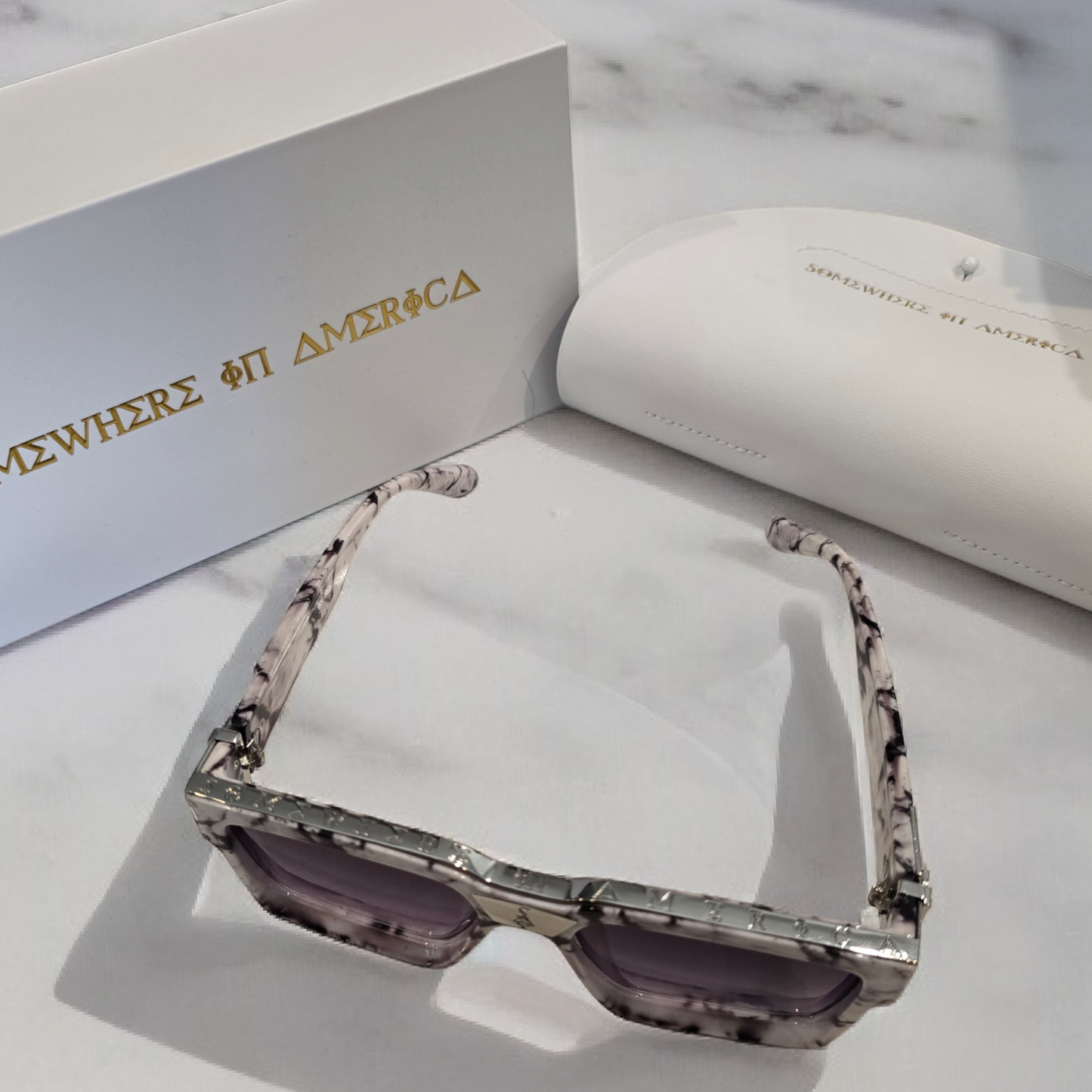 ENTREPRENEUR GLASSES (White Marble)