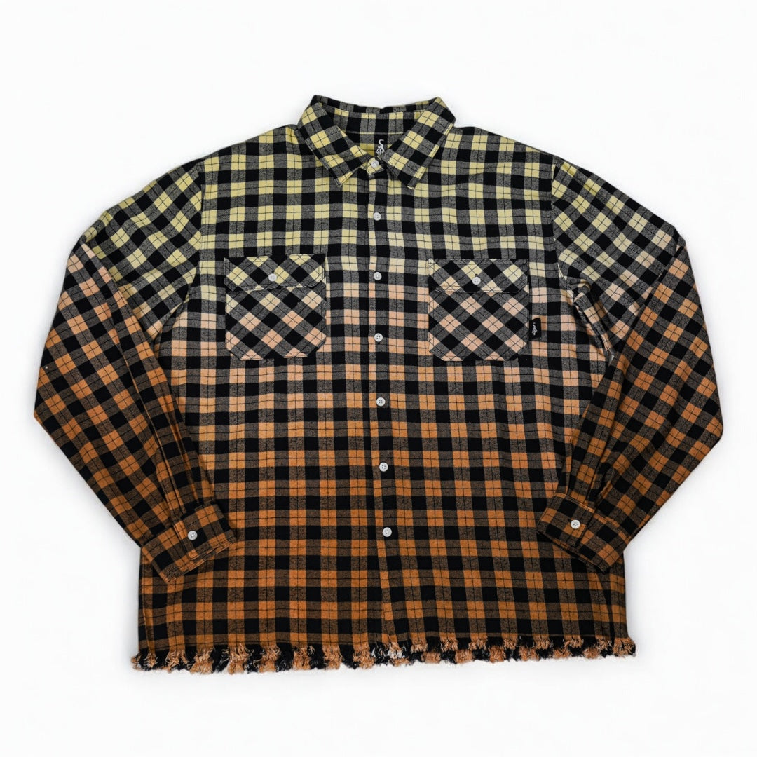 FW/24 SIA "YELLOWISH ORANGE " OMBRE FLANNEL