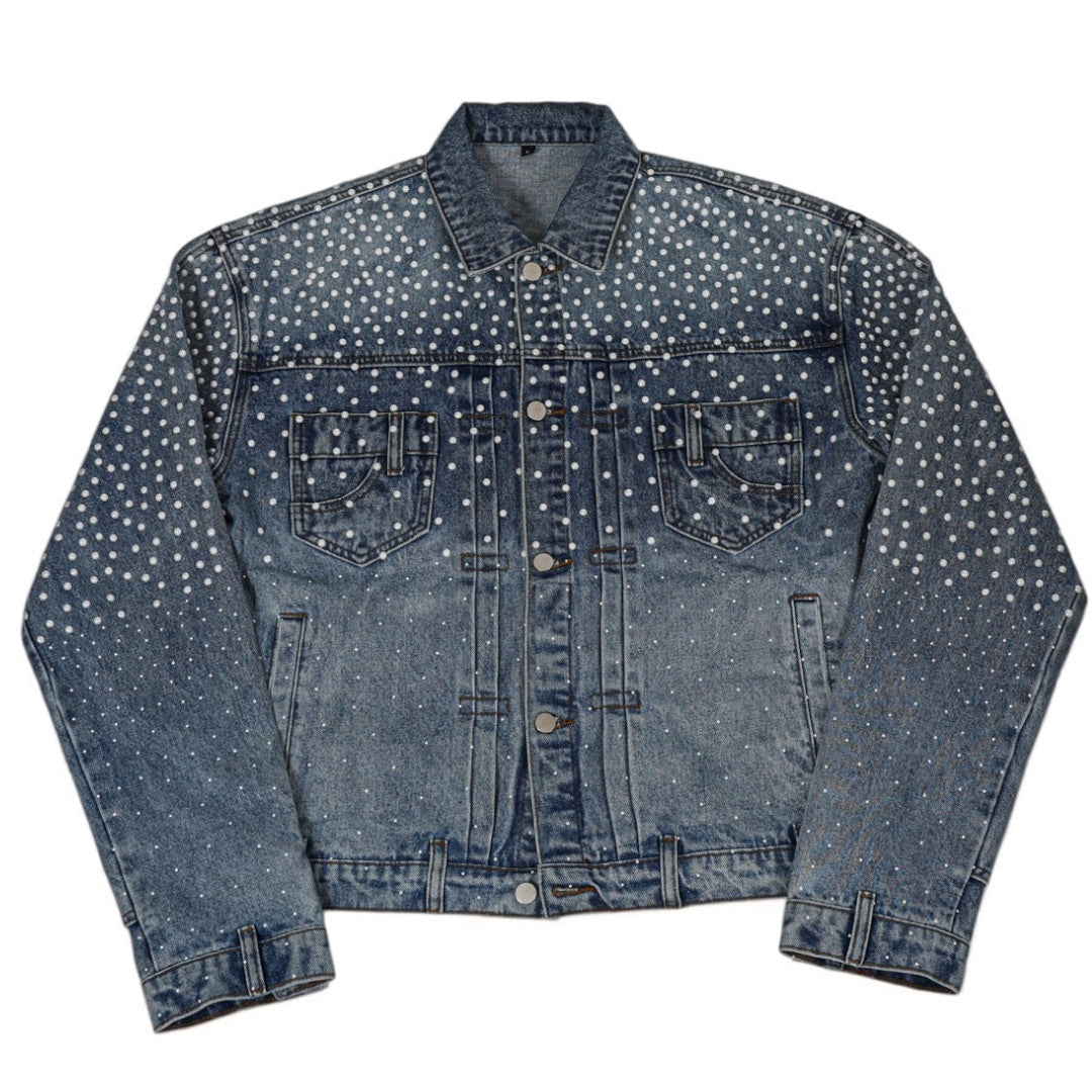 FW/24 SIA "BLUE" PEARL JEAN JACKET