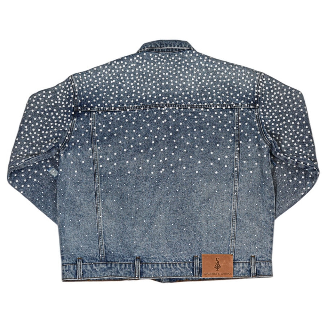 FW/24 SIA "BLUE" PEARL JEAN JACKET