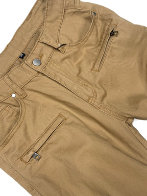 
                  
                    Load image into Gallery viewer, SIA STACKED &amp;quot;UPSIDE-DOWN KHAKI&amp;quot; PANTS
                  
                