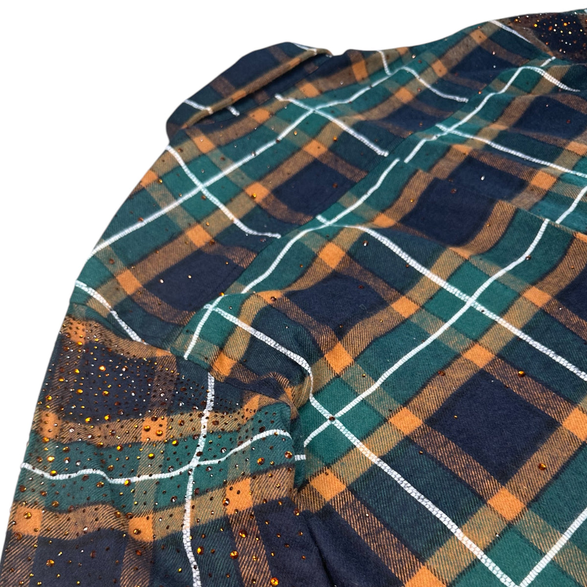 SIA HER “AMBER HARVEST” RHINESTONE PLAID FLANNEL (Labor Day ‘26)