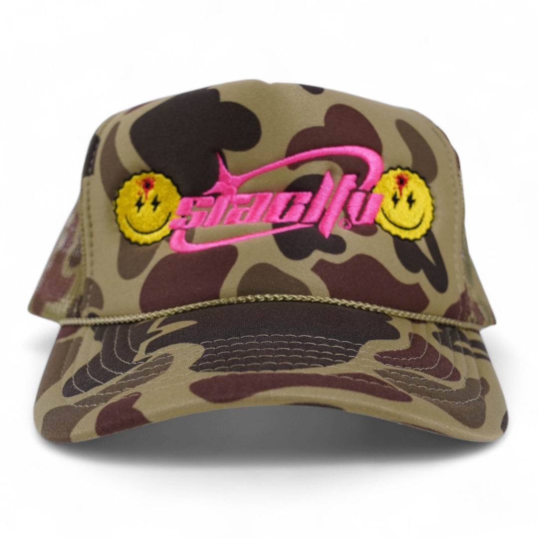 SIA "KTG" Y2K  DUCK CAMO TRUCKER HAT