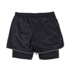 SIA-FIT “BLACK/REFLECTIVE MESH WORKOUT SHORTS