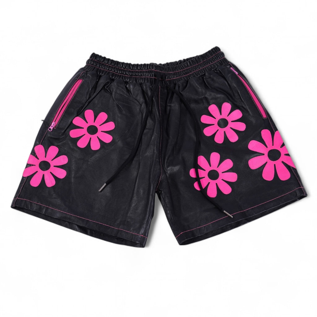 SIA "BLACK/PINK" LEATHER SHORTS