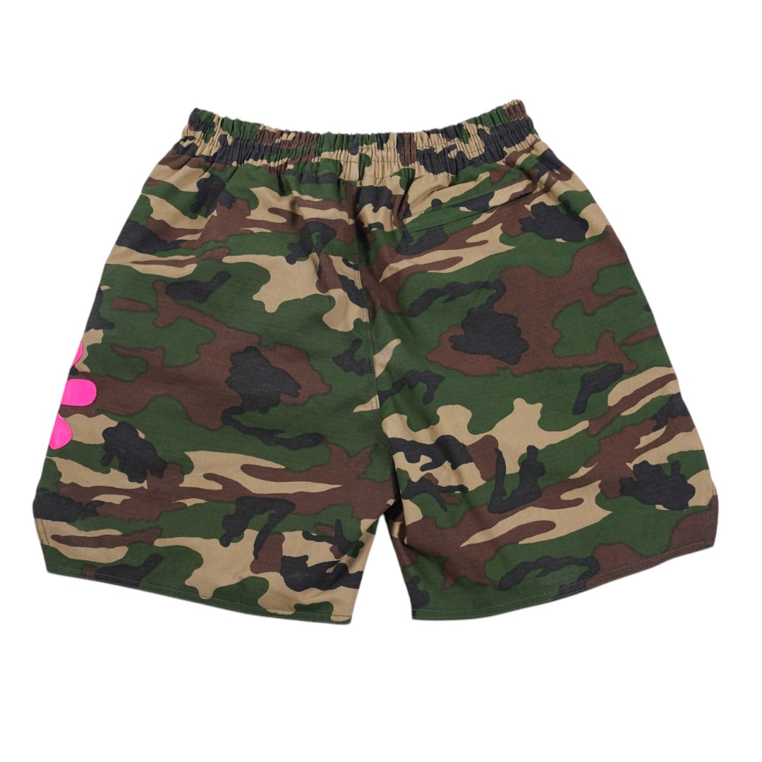 SIA "PINK FLOWER" CAMO SHORTS
