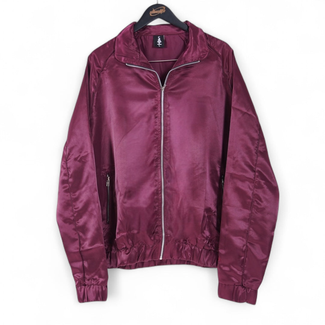 SIA "BURGUNDY" SATIN SUIT