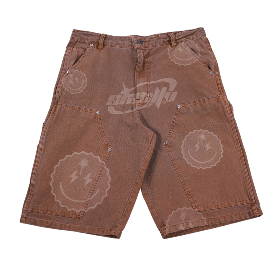 SIA LABS CUSTOM MADE “TAN” Y2K AMH CARPENTER SHORTS