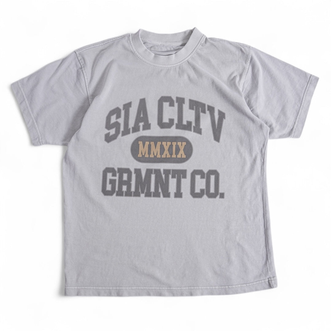 SIA "GLACIER" GREY COLLEGE T-SHIRT