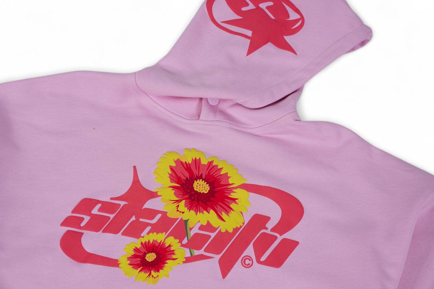 "GAILLARDIA" PUFF PRINT FLOWER HOODIE (BACK2SCHOOL)