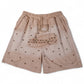 STAR-STUDDED SHORTS (TAN)