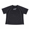 SIA-FIT “BLACK/REFLECTIVE MESH WORKOUT SHRIT